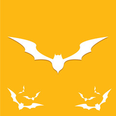 vector halloween bat icon.