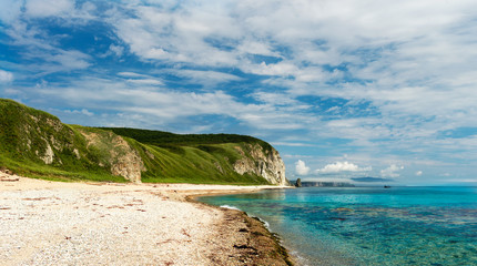 Russia Far East Region Sea of Japan.Beautiful coast in the Gulf of Vladimir...