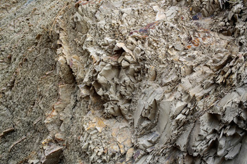 Grey rock or stone formations