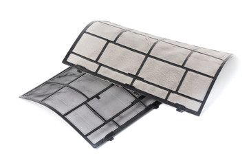 compare dirty and after clean air condition filter