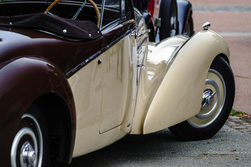 Beautiful retro car. Elegance and style of  first part of XX cen