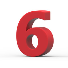 right red number 6