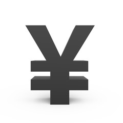 dark grey yen symbol