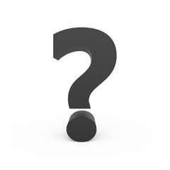 dark grey question mark