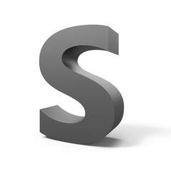 Grey letter S