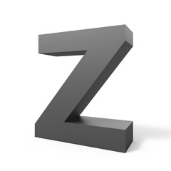 Grey letter Z