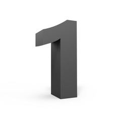 left grey number 1