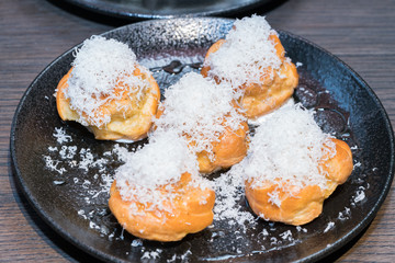 Duck liver perfiterole
