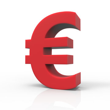red euro sign