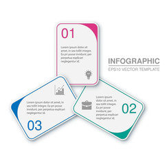 Vector infographic template, circular diagram, 3 options