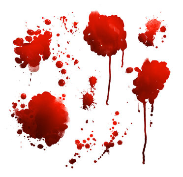 Set Of Blood Stains.