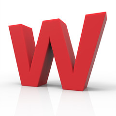 right red letter W