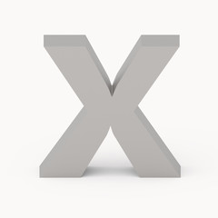 Obraz premium Matte grey font X