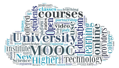 Word cloud on mooc