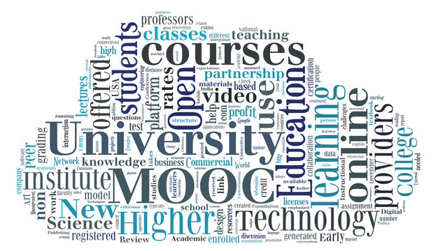 Word cloud on mooc