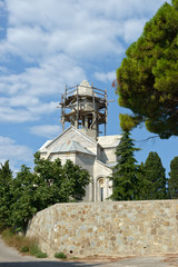 Old Church of St. Nina in Gaspra, Crimea, Russia.
