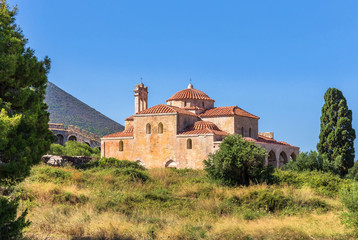 Fototapeta premium inside Neokastro fortress, church Transfiguration of the Lord