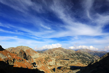 Autumn landscape in National Park Retezat, Romania
