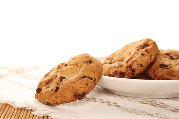 Biscuits with chocolate