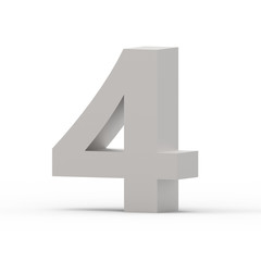 right grey number 4