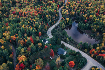 Canadian countryside at Fall from the sky