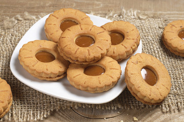 Cookies with caramel