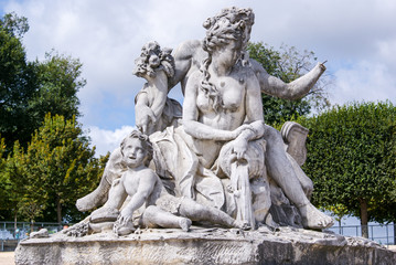 Fototapeta na wymiar Tuileries Garden, Paris, France