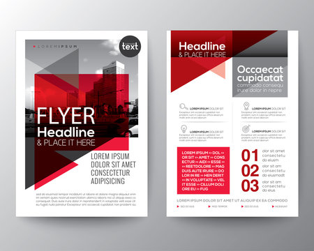 Abstract red background for Poster Brochure Flyer design Layout