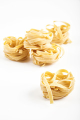 Stalian pasta, fettuccine, isolated