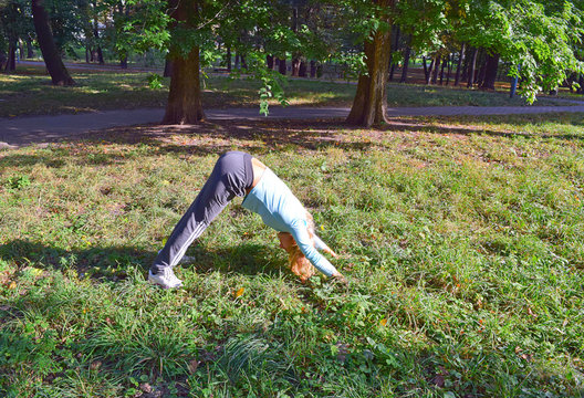 Yoga in the park.
