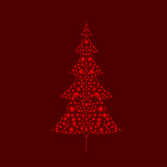 Christmas tree illustration