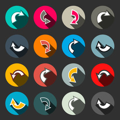 Arrows on Dark Background Vector