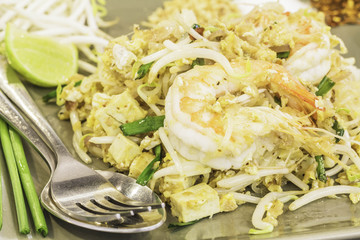 Thai food Pad thai, Stir fry noodles in padthai style.