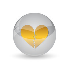 Broken heart icon