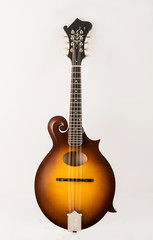 Mandolin on white backgroun