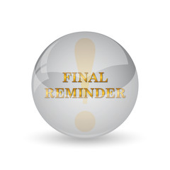 Final reminder icon