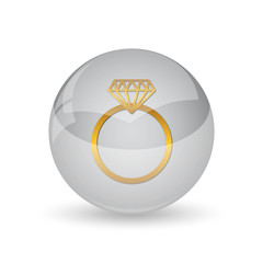Diamond ring icon