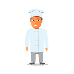 Cartoon Chief Cook Character isolated. Vector