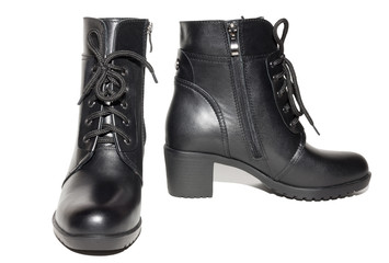 female shoes on a white background