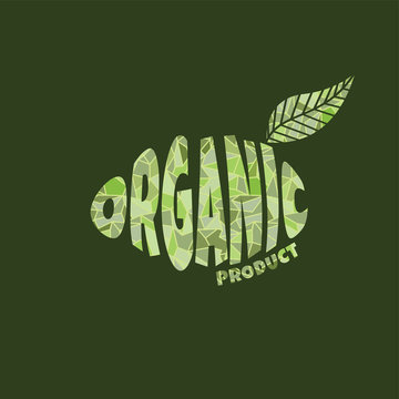 eco friendly natural label organic product sticker logo