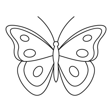 Aphantopus butterfly icon. Outline illustration of aphantopus butterfly vector icon for web