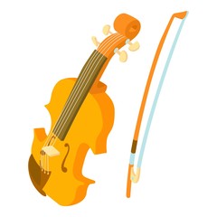 Contrabass icon. Cartoon illustration of contrabass vector icon for web