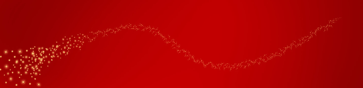 Roter Weihnachtshintergrund mit Sternenschweif