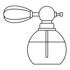 Vintage perfume bottle icon. Outline illustration of vintage perfume bottle vector icon for web