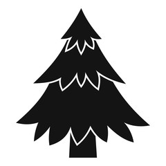 Obraz premium Coniferous tree icon. Simple illustration of coniferous tree vector icon for web
