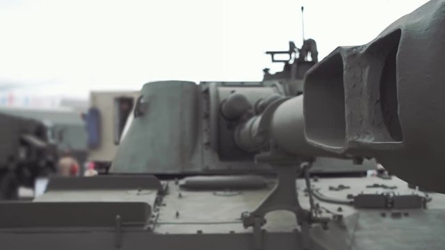 Muzzle brake compensator of the gun of self-propelled artillery installation