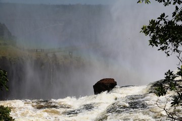 Edge of Victoria Falls, Africa 