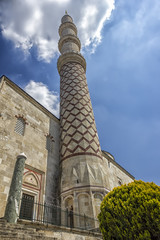 Minaret of Uc Serefeli Mosque, Edirne, Turkey