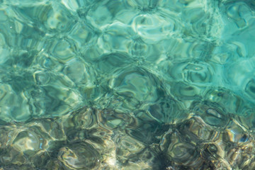 Obraz na płótnie Canvas Blue clear sea surface 