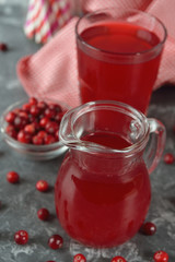 Fresh cranberry juice